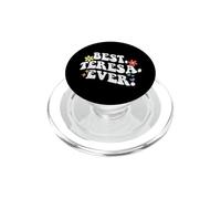 Retro Groovy Best Teresa Ever First Name Día de la Madre Niña PopSockets PopGrip para MagSafe