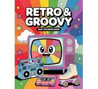 Retro & Groovy Easy Coloring Book: Creative Retro Patterns for Fun and Relaxation