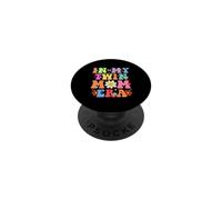 Retro Groovy En Mi Madre Gemela Era Feliz Día De La Madre Embarazo PopSockets PopGrip Adhesivo