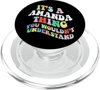 Retro Groovy es una Cosa de Amanda Que no entenderías PopSockets PopGrip para MagSafe