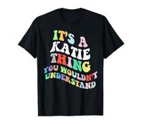 Retro Groovy es una Cosa de Katie Que no entenderías Camiseta gráfica económica