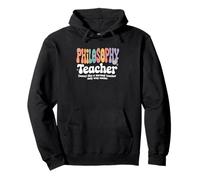 Retro Groovy Filosofía Profesor Ética Lógica Pensamiento Escuela Sudadera con Capucha