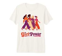 Retro Groovy Girl Power Feminista Hermandades de Mujeres Camiseta Premium