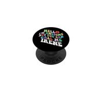Retro Groovy Hola, Soy increíble, Pero Puedes llamarme Irene PopSockets PopGrip Adhesivo