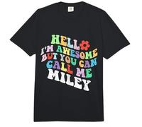 Retro Groovy Hola, Soy increíble, Pero Puedes llamarme Miley Comfort Colors Adult Heavyweight T-Shirt