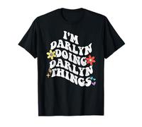 Retro Groovy Im Darlyn Doing Darlyn Things Funny Mother Camiseta
