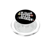 Retro Groovy Im Ellie Doing Ellie Things Funny Día de la Madre PopSockets PopGrip para MagSafe