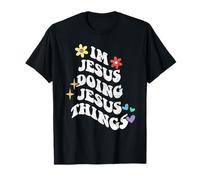 Retro Groovy Im Jesus Doing Jesus Things Funny Día de la Madre Camiseta