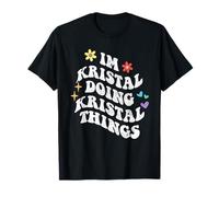 Retro Groovy Im Kristal Haciendo Kristal Cosas Divertidas Madre Camiseta