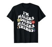 Retro Groovy Im Malena Haciendo Malena Cosas Divertidas Madre Camiseta gráfica económica