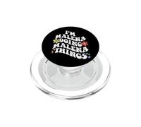 Retro Groovy Im Malena Haciendo Malena Cosas Divertidas Madre PopSockets PopGrip para MagSafe