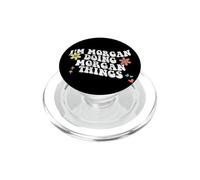 Retro Groovy Im Morgan Haciendo Morgan Cosas Divertidas Día de la Madre PopSockets PopGrip para MagSafe