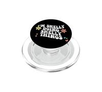 Retro Groovy Im Shelly Doing Shelly Things Funny Mother's Day PopSockets PopGrip para MagSafe