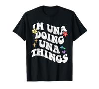 Retro Groovy Im Una Doing Una Things Funny Día de la Madre Camiseta