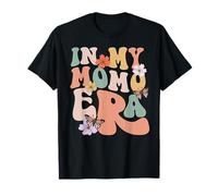 Retro Groovy In My Momo Era Butterfly Día de la Madre Camiseta