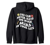Retro Groovy Nunca Puedes Tener Demasiada Brina En Tu Vida Sudadera con Capucha