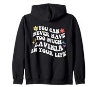 Retro Groovy Nunca Puedes Tener Demasiada Lavinia En Tu Sudadera con Capucha