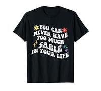 Retro Groovy Nunca Puedes Tener demasiada Sable en tu Vida Camiseta