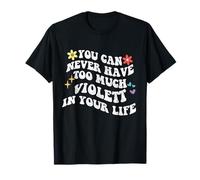 Retro Groovy nunca puedes tener demasiada violeta en tu Camiseta
