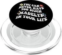 Retro Groovy nunca puedes tener demasiado MADELYN en tu PopSockets PopGrip para MagSafe