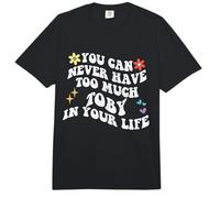 Retro Groovy Nunca Puedes Tener Demasiado Toby en tu Vida Comfort Colors Adult Heavyweight T-Shirt