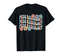 Retro Groovy PEDS Radiología Pediátrica Radiólogo Xray Tech Camiseta