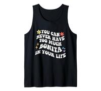 Retro Groovy que nunca puedes tener demasiada bonita en tu vida Camiseta sin Mangas