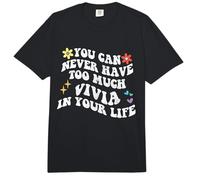 Retro Groovy Que Nunca Puedes Tener demasiada Vivia en tu Vida Comfort Colors Adult Heavyweight T-Shirt