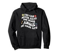 Retro Groovy que nunca puedes tener demasiado ANGIE en tu vida Sudadera con Capucha