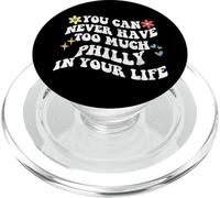Retro Groovy Que Nunca Puedes Tener Demasiado Filadelfia en tu Vida PopSockets PopGrip para MagSafe