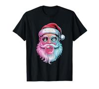 Retro Groovy Santa Claus Christmas Bubble Gum Girl Kid Xmas Camiseta