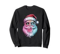 Retro Groovy Santa Claus Christmas Bubble Gum Girl Kid Xmas Sudadera