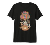 Retro Groovy Science Vibes Lab Flasks Stem G amiseta Premium