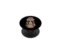 Retro Groovy Science Vibes Lab Flasks Stem Geek PopSockets PopGrip Adhesivo