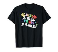 Retro Groovy Solo Una Chica De Madrid Divertido Día De La Madre 2023 Camiseta