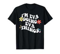 Retro Groovy, soy EVA haciendo cosas divertidas de EVA para el Día de la Madre Camiseta