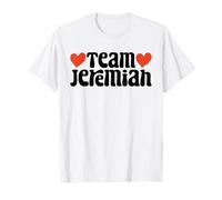 Retro Groovy Team Jeremiah Amo a Jeremiah I Heart Jeremiah Camiseta