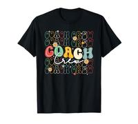 Retro Groovy Vintage Coach Crew Equipo Primer Día De Escuela Camiseta