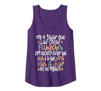 retro Groovy Voy a Dejar que las Cosas Fluyan pero necesito Camiseta sin Mangas