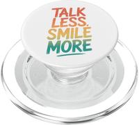 Retro: Habla Menos, sonríe más PopSockets PopGrip para MagSafe