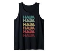 Retro HAJJA Hadja Peregrinación Hajj Chica Peregrina 2025 Recuerdo Camiseta sin Mangas