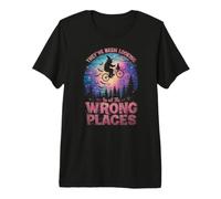 Retro Halloween Bigfoot En Bici Luna Llena 80s Nostagia Camiseta Premium