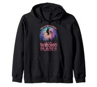Retro Halloween Bigfoot En Bici Luna Llena 80s Nostagia Sudadera con Capucha