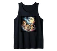 Retro Hammy para Amantes De Hámster Adultos Divertido Meme Lindo Luna Camiseta sin Mangas