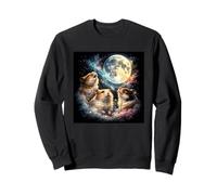 Retro Hammy para Amantes De Hámster Adultos Divertido Meme Lindo Luna Sudadera