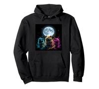 Retro Hammy para Amantes De Hámster Adultos Divertido Meme Lindo Luna Sudadera con Capucha