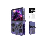 Retro handheld gaming console R36S, open-source Linux system, 128GB TF card, over 30,000 classic games, 3.5-inch IPS screen