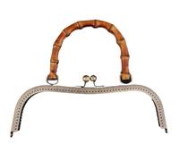 Retro Handle Metal Frame Kiss Clasp Lock Handmade Purse Bags Handbag