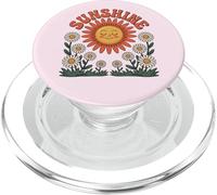 Retro Happy Day Smiling Flower Vintage Groovy 70s PopSockets PopGrip para MagSafe
