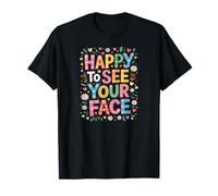 Retro Happy Teacher Back To School Camiseta